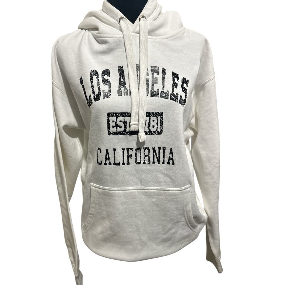Republic Blues‎ White Los Angeles Hoodie Sweatshirt – Size M – NWOT